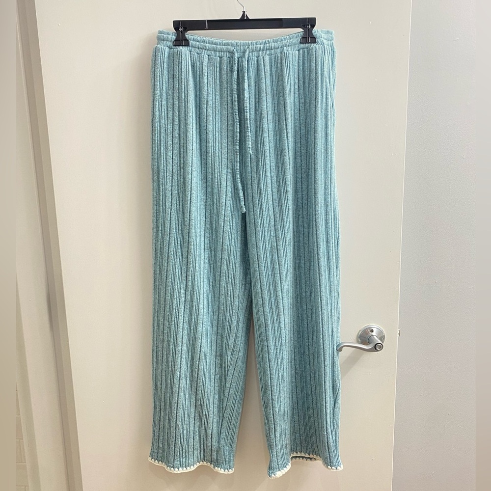 Blooming Jelly Light Blue Ribbed Lounge Pants Size XL
